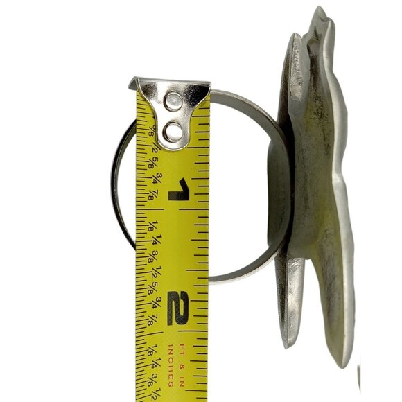 Cowboy Hat & Boots Napkin Rings Silver Tone Metal Western Table Decor Set Of 6 - Picture 8 of 8